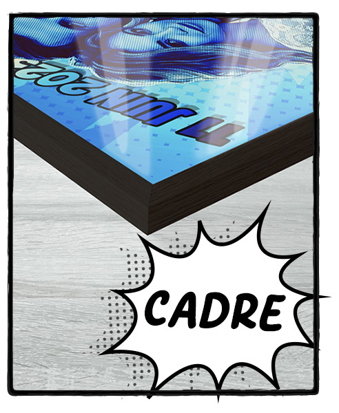 support cadre noir
