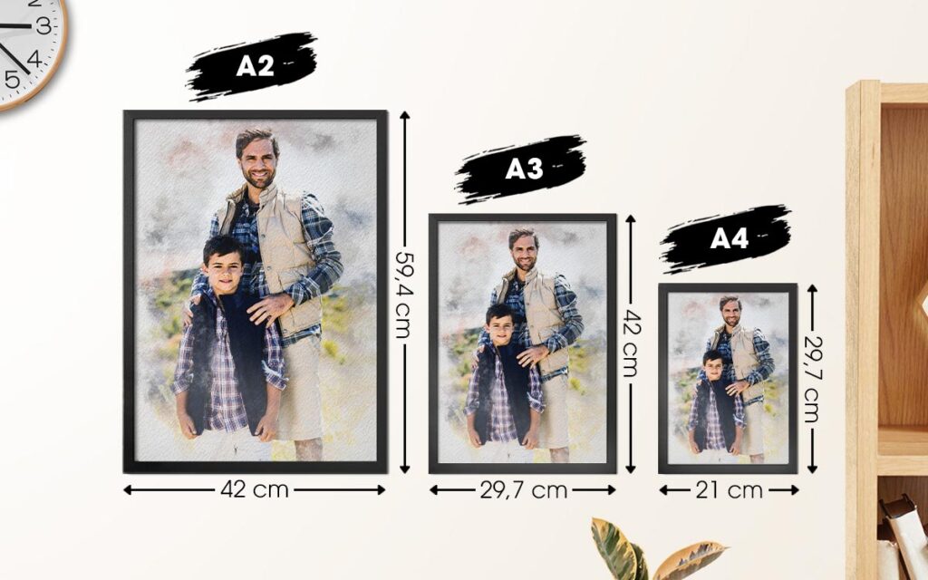 taille des formats A2 A3 A4