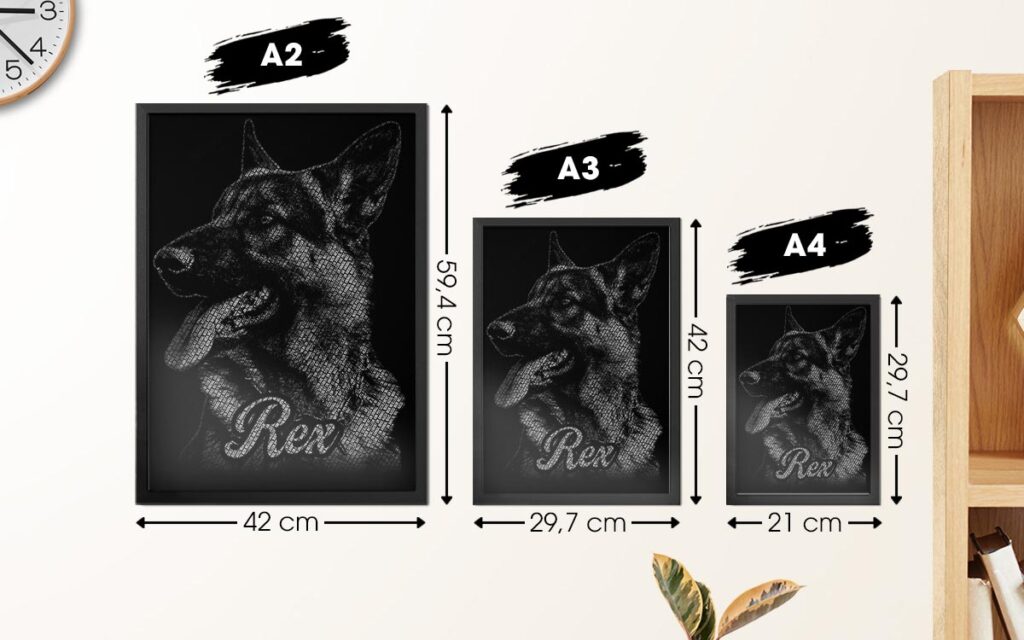 taille des formats A2 A3 A4