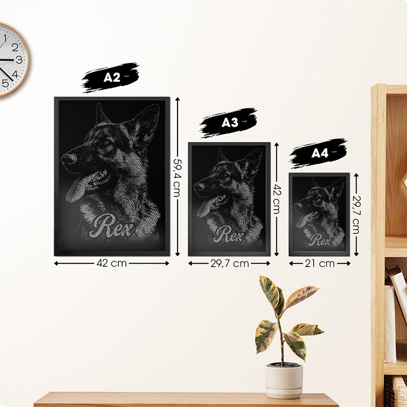 taille des formats A2 A3 A4