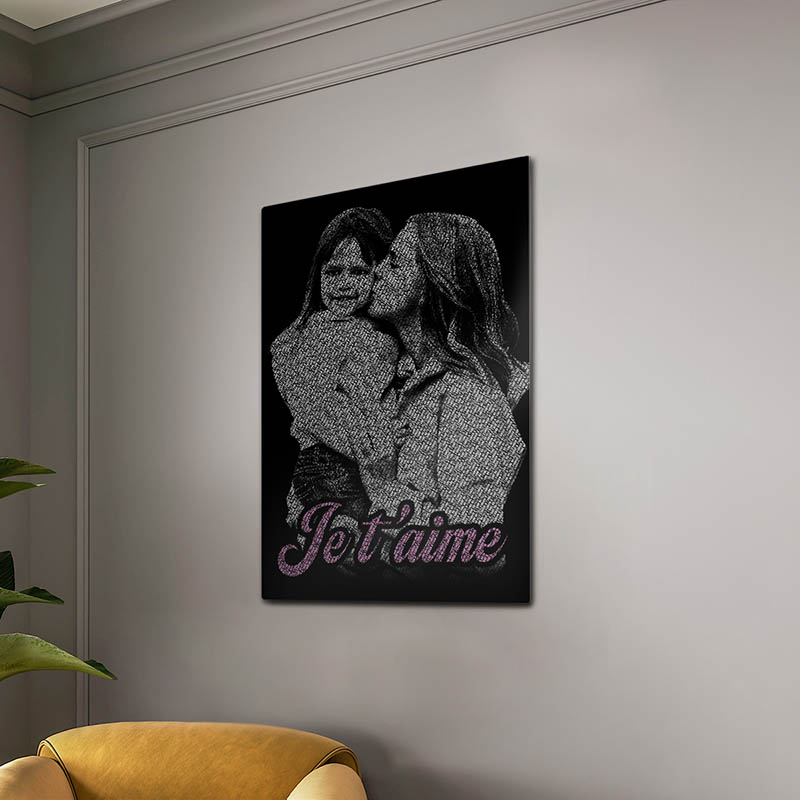 effet texte photo maman