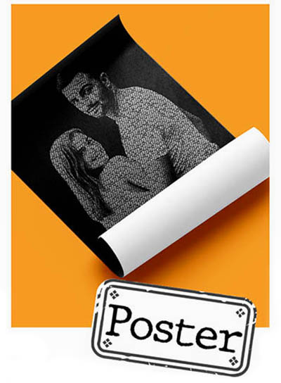 detail poster effet texte