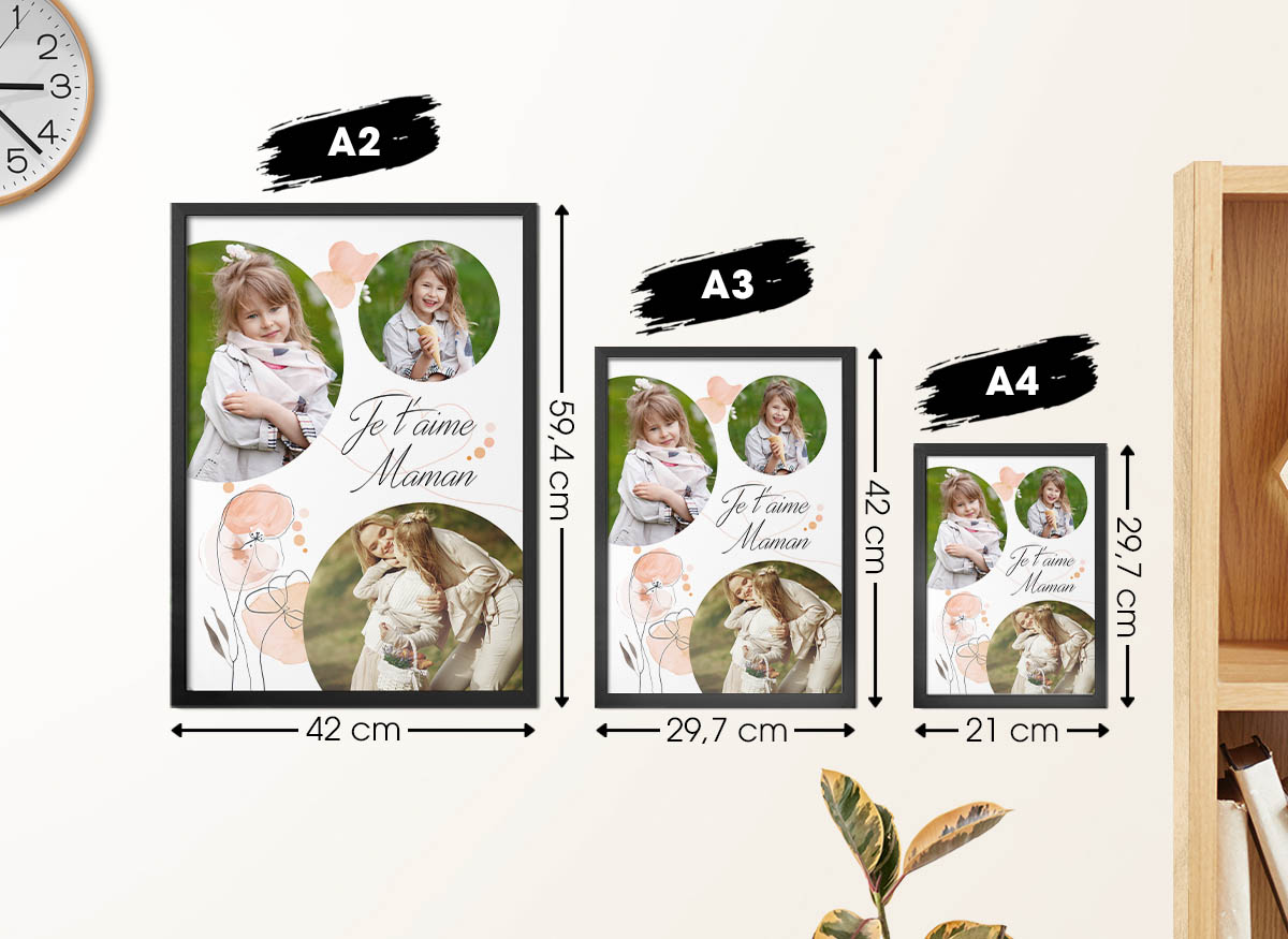 format des cadres et posters