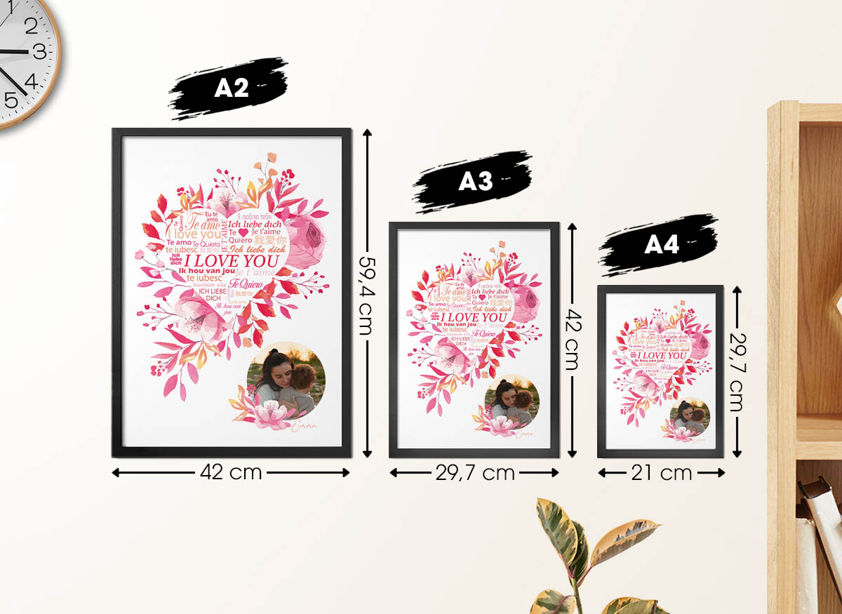 format des cadres et posters
