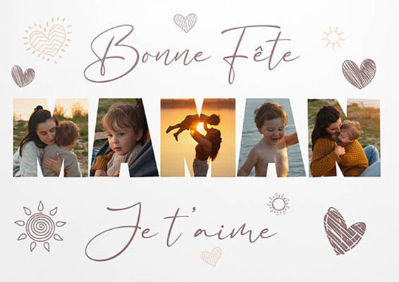 design fête des mères Maman