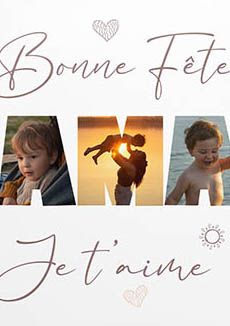 aperçu poster bonne fête maman