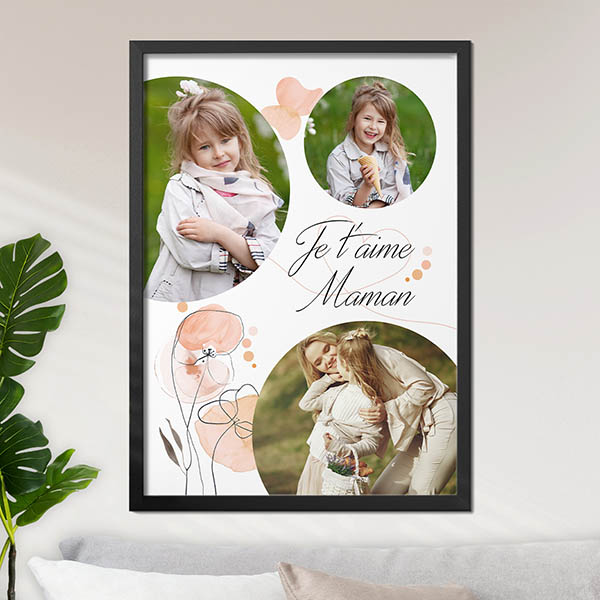 tableau personnalisé cadre fête des maman