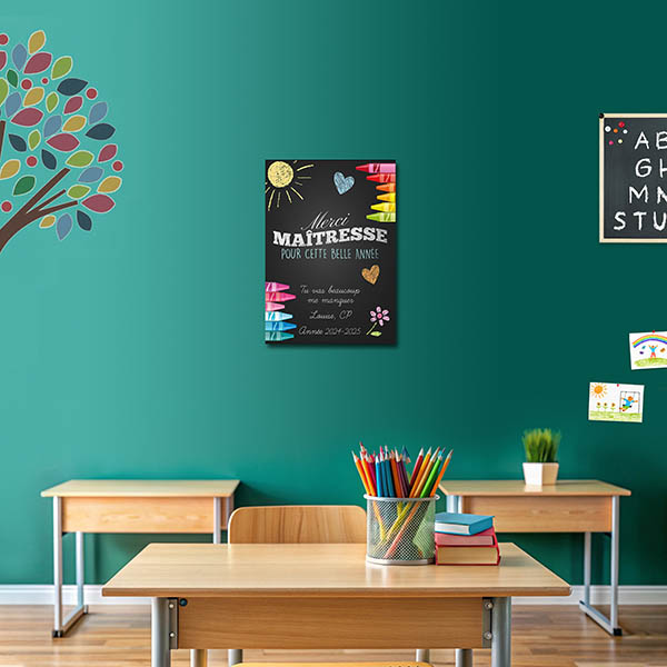 poster maitresse tableau